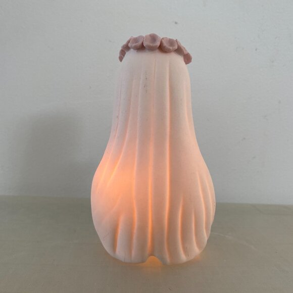 Illuminated Virgin Mary Porcelain Sculpture - Picture 2 of 10